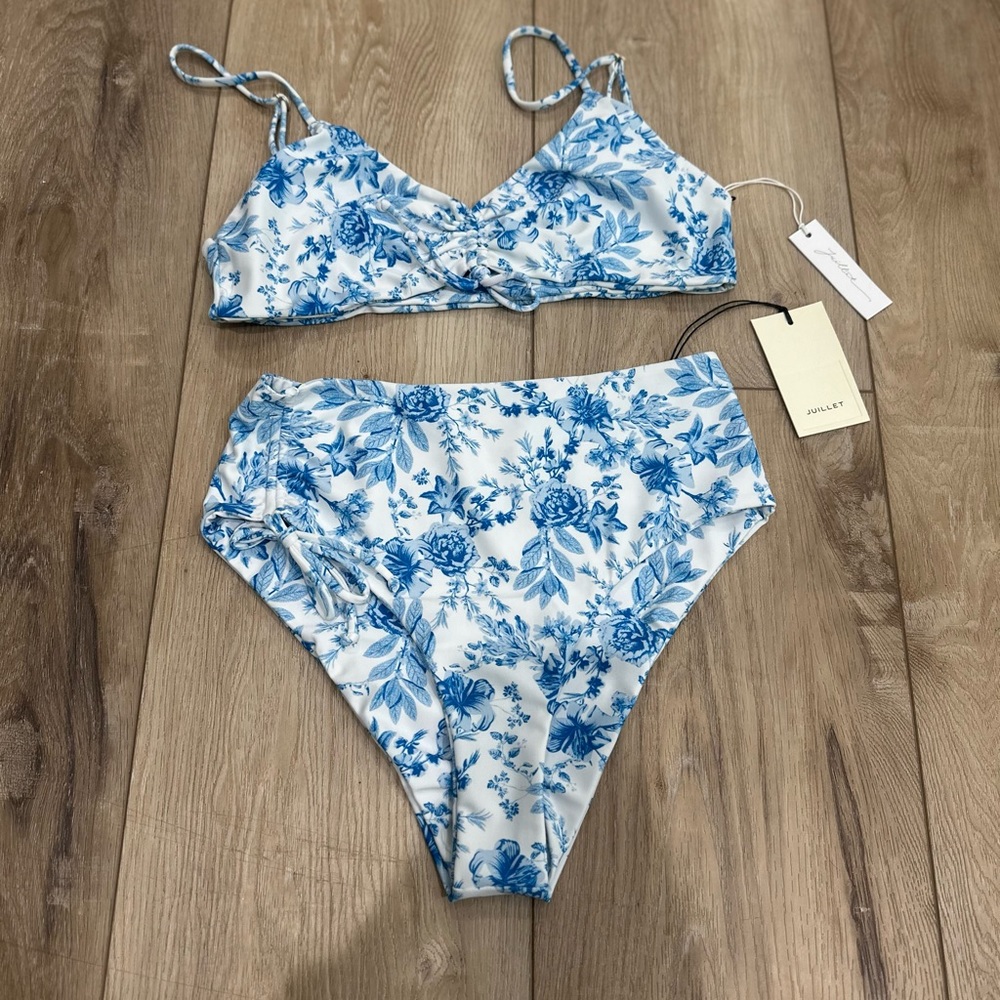 🆕 2 Pc JUILLET EMERSON TOP & BOHDI BOTTOM IN WILDER FLORAL - Picture 2 of 11